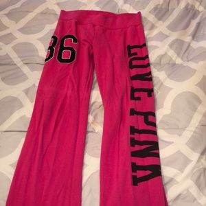 victoria’s secret pink flare sweatpants